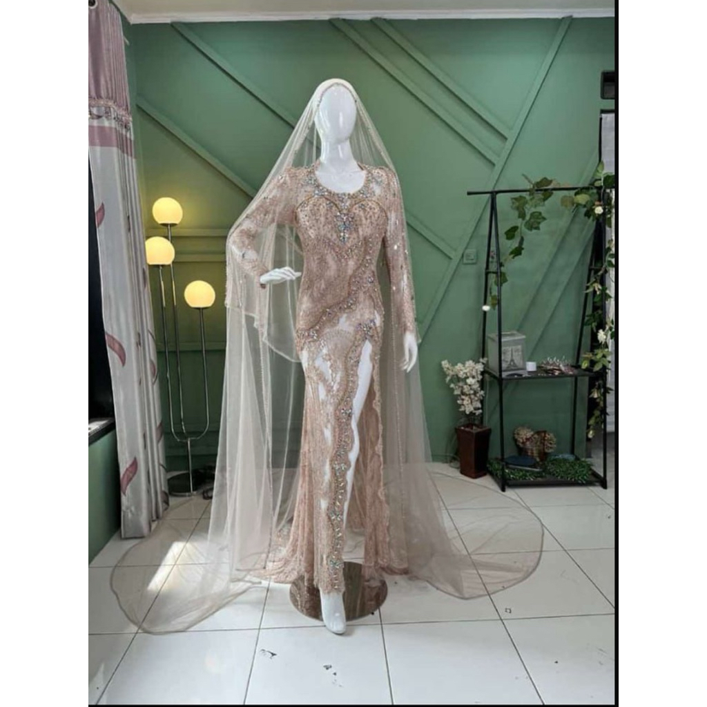 PRELOVED KEBAYA PENGANTIN WARNA CREAM