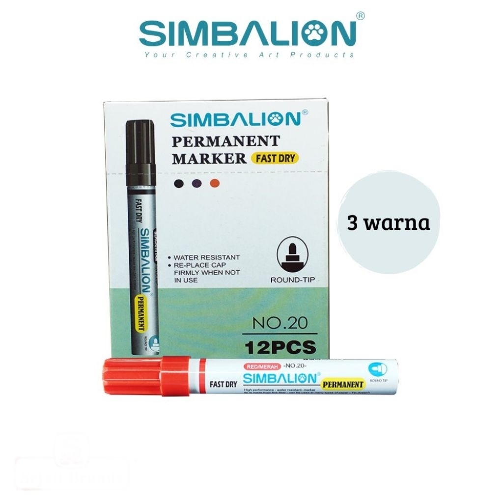 

Simbalion Spidol Permanen Marker No. 20