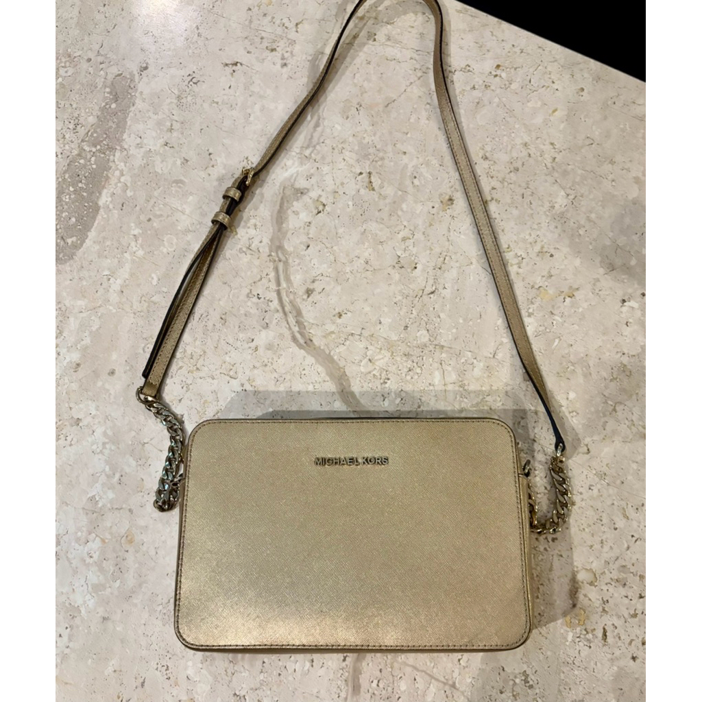 MICHAEL KORS Women's Jet Set Large East West CrossBody Bag - Old Gold