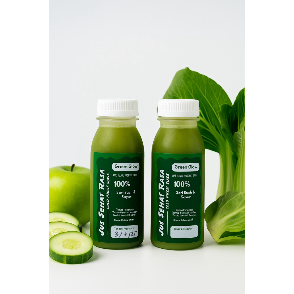 

JUS APEL TIMUN POKCOY | Green Glow JSR - Cold pressed Juice Tangerang Kota