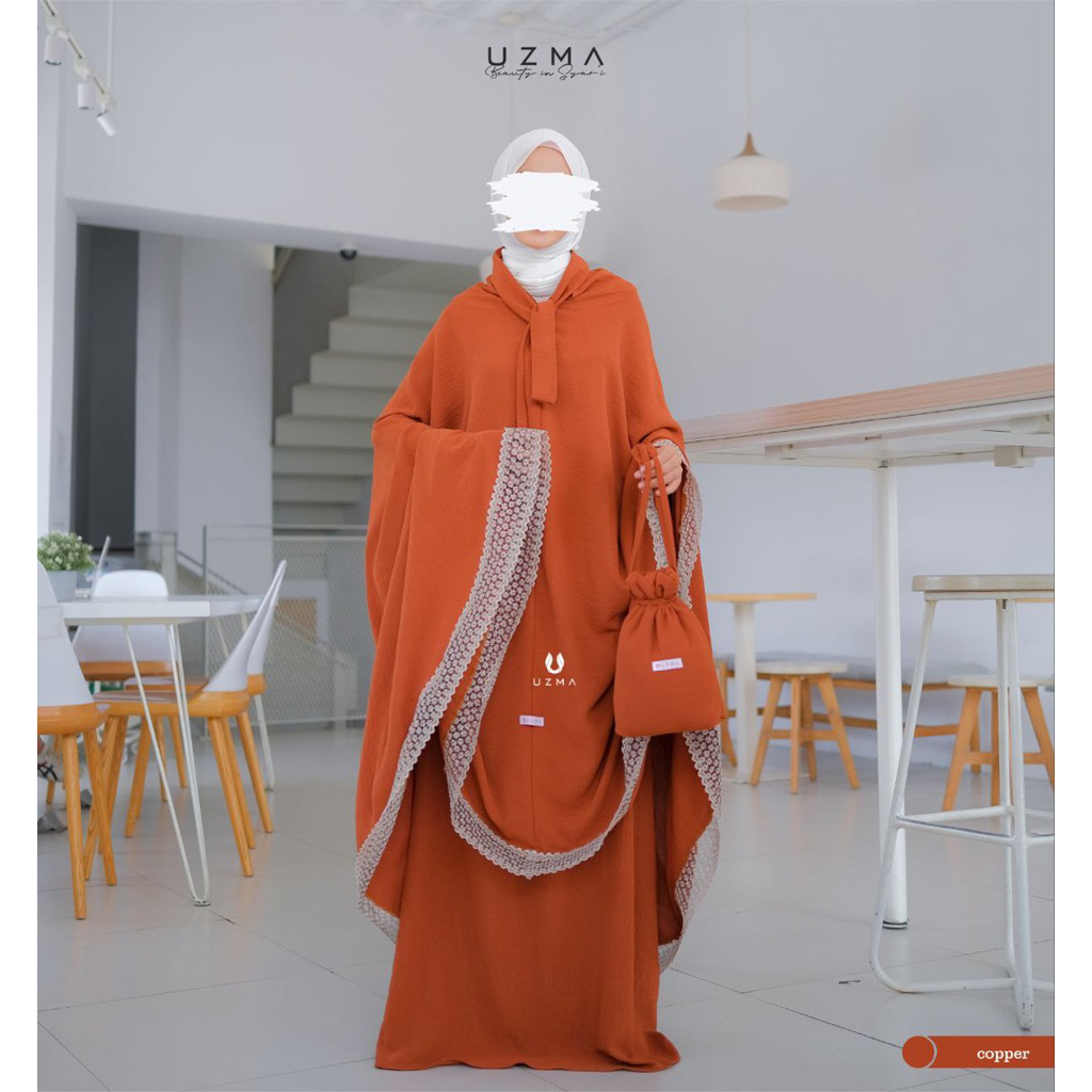 Mukena French / Mukena Jameela Prayer Set By Uzma Hijab