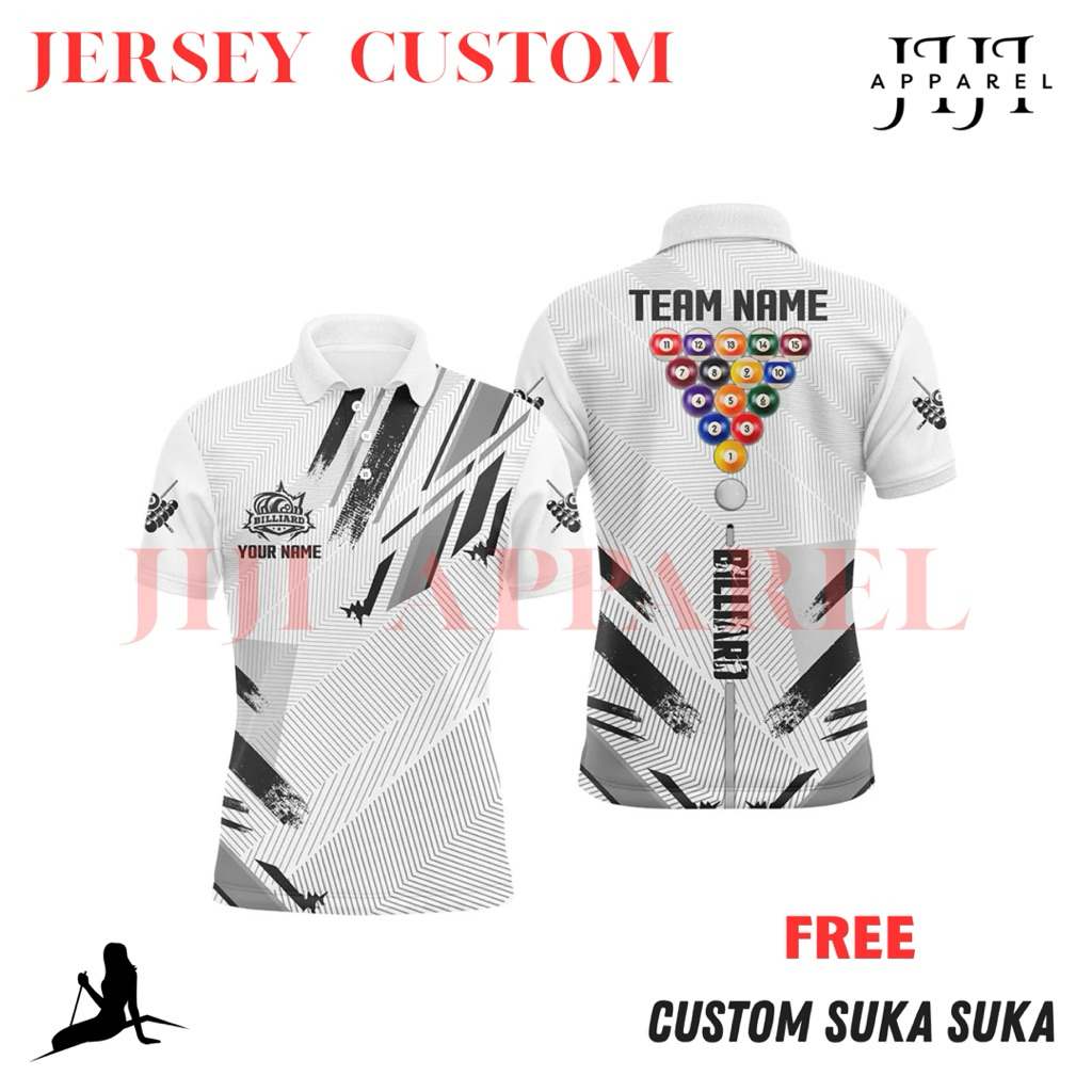 FREE CUSTOM jersey billiard snooker pool full print,jersey custom suka suka,jersey atasan olahraga s