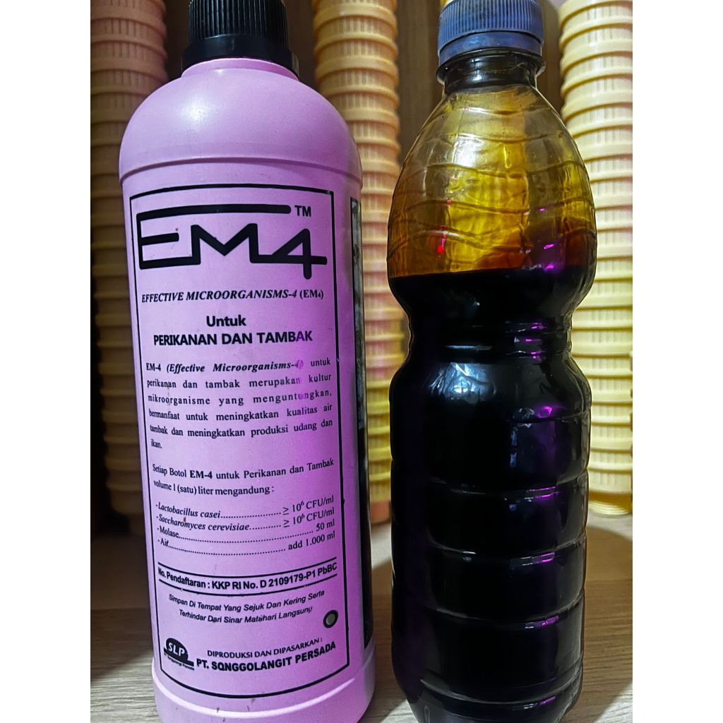em4 ikan lele 1 liter + Molase tetes tebu murni 1kg