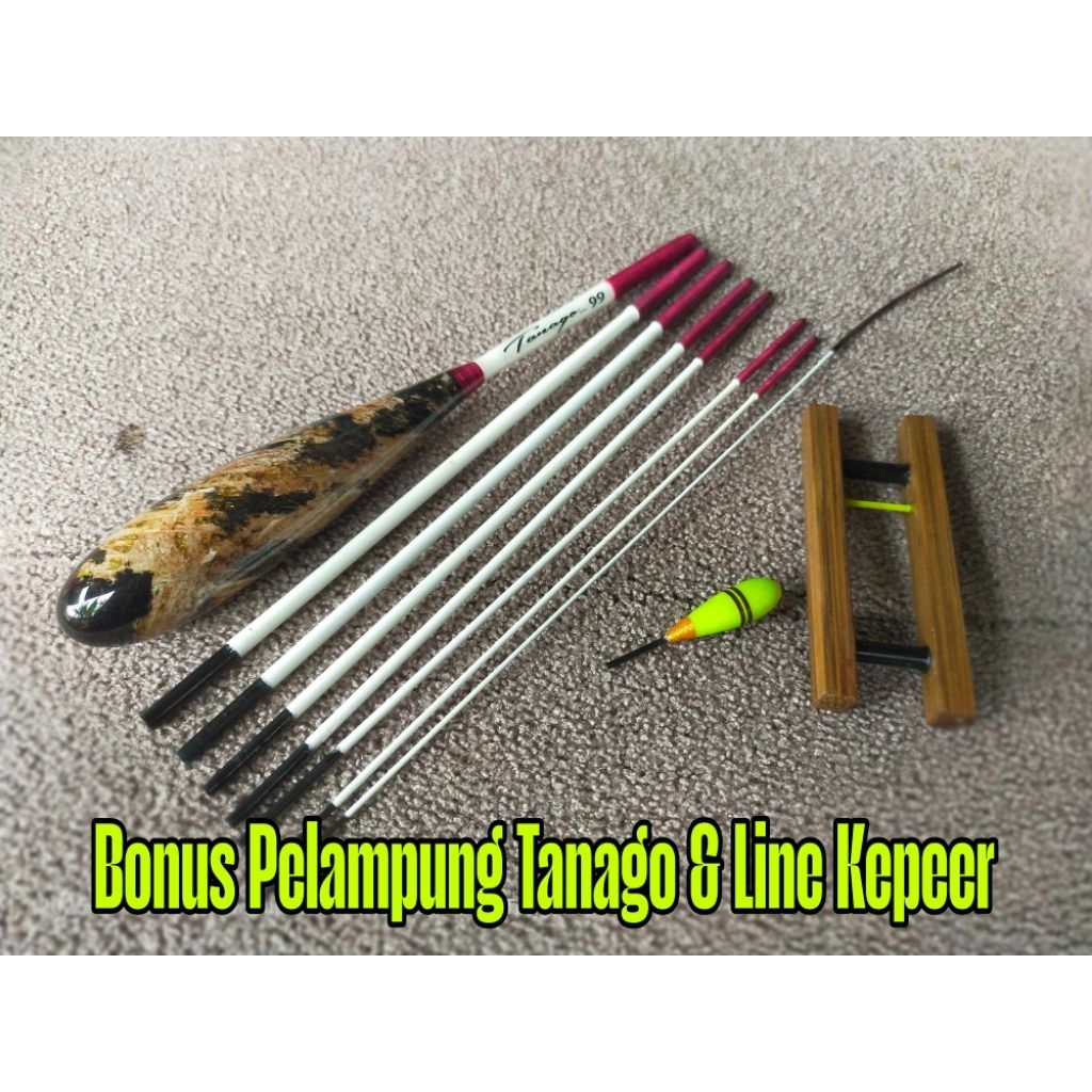 rod mini custom // joran tanago microfishing panjang 120cm bahan fiber solid