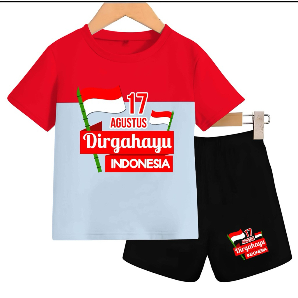SETALAN BAJU ANAK KAOS 17 AGUSTUS
