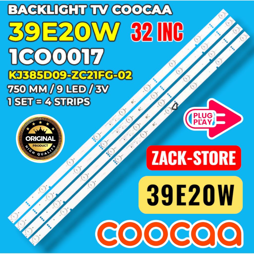 BACKLIGHT TV COOCAA 39 INC 39E20W LAMPU BACKLIGHT COCA 39E20W