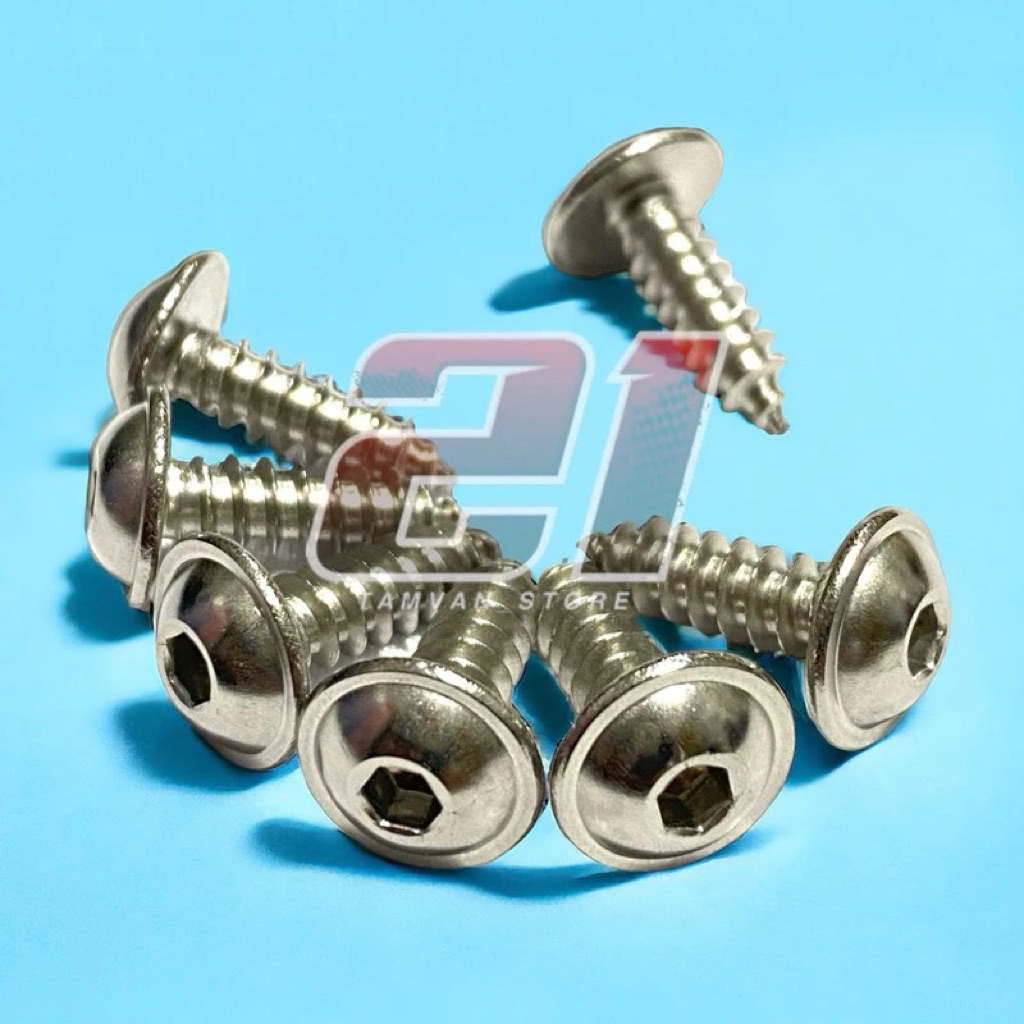 SKRUP BAUT BODY 5x16 BUTTON HEAD STAINLESS 304