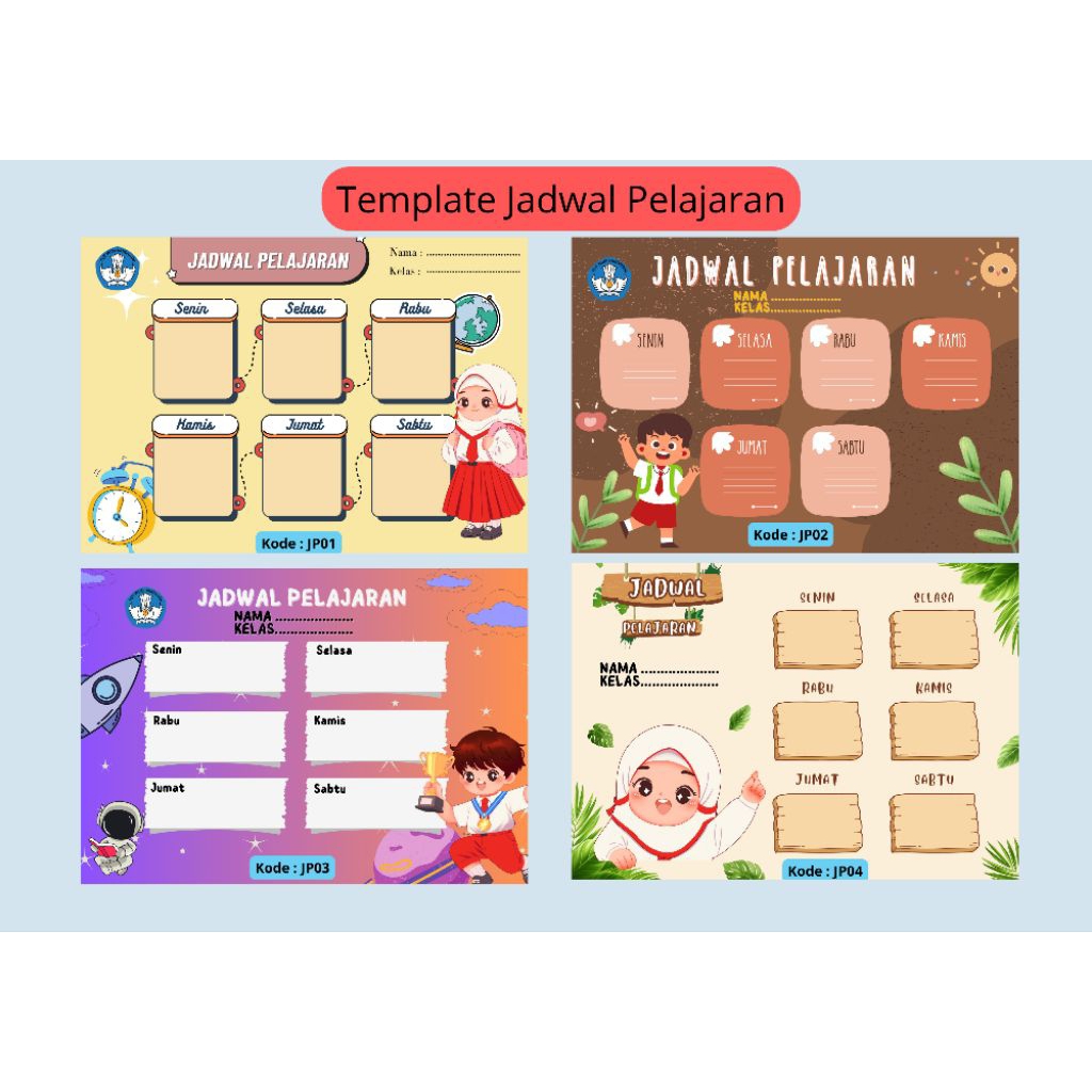

Template Jadwal Pelajaran