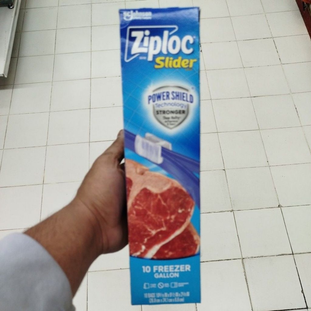 ZIPLOC SLIDER STAND&FILL FREEZER 10 COUNTS/PCS