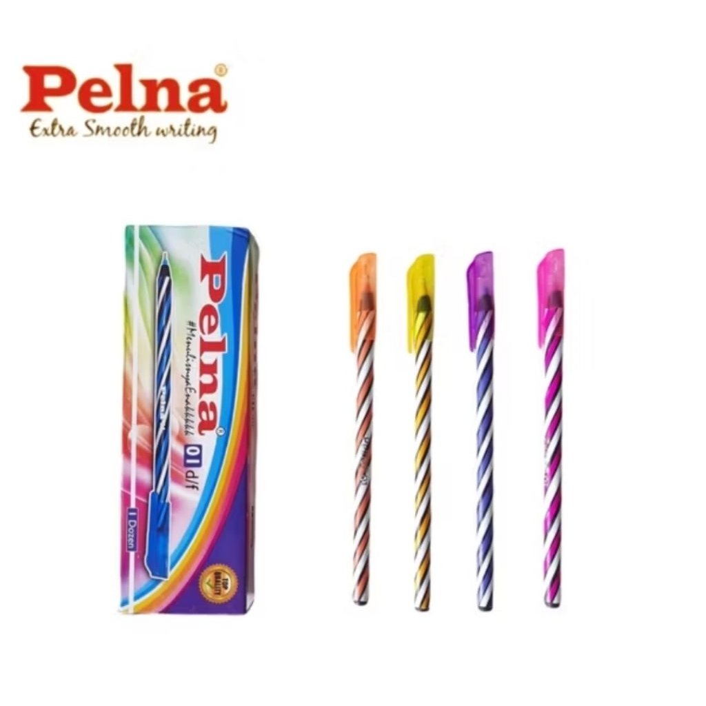 

12pcs-Bolpoin pelna/Bolpen/Bollpoin tinta hitam