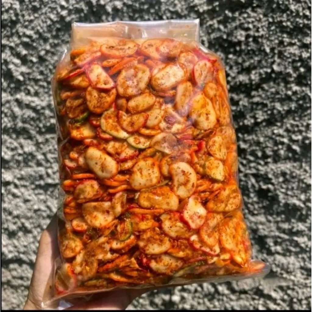 

Seblak Kurupuk Bawang pedas daun jeruk kemasan 250 gram