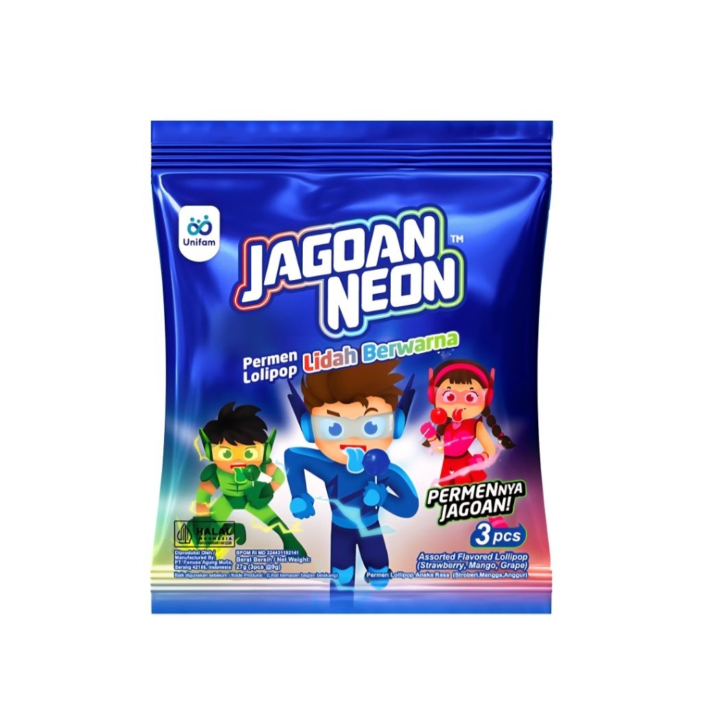

Jagoan Neon Permen Lolipop Aneka (isi 3pcs)