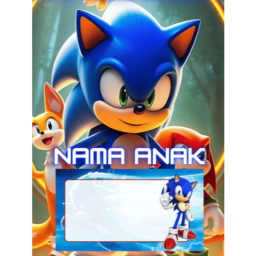 

BUKU TULIS CUSTOM SONIC TAMBAH NAMA ANAK DAN SEKOLAH 40 lembar