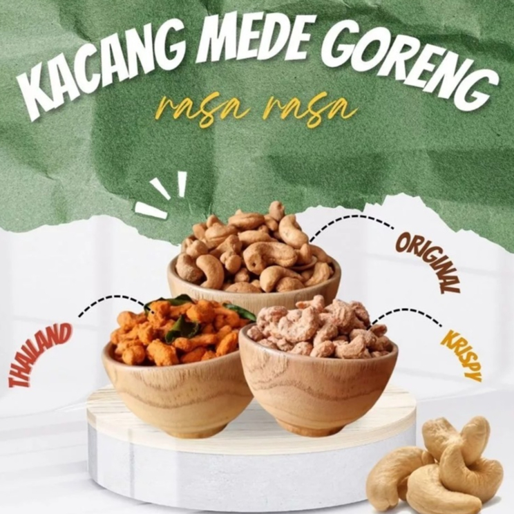 

Cemilan Kacang Mede Goreng Mete Matang Rasa-Rasa 1 Kg