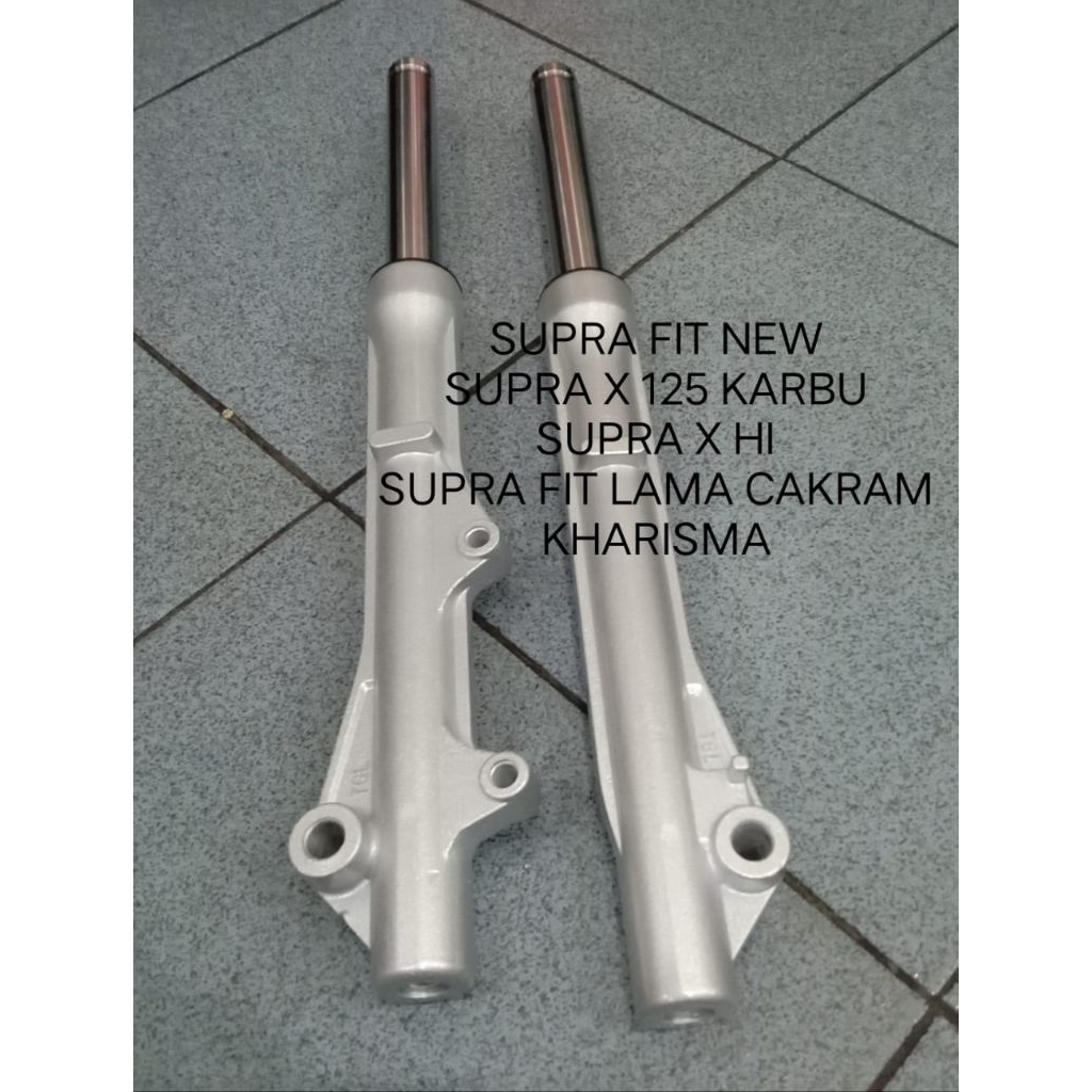 SHOCK DEPAN KOMPLIT/AS  + TABUNG SHOCK KOMPLIT SUPRA FIT NEW, SUPRAX 125 KARBU, SUPRA X HI, REVO LAM
