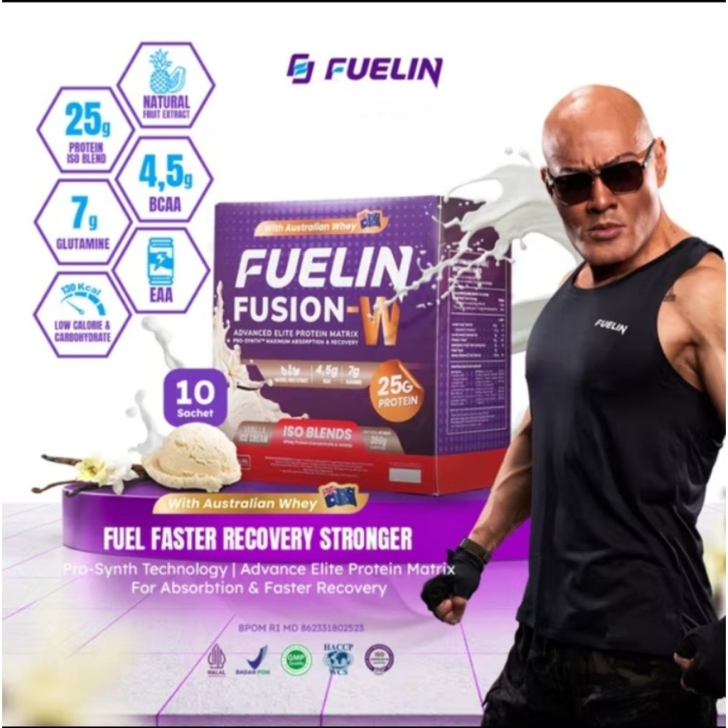 Fuelin - W ISO Blends (Whey Protein & isolate) susu protein with smart formula