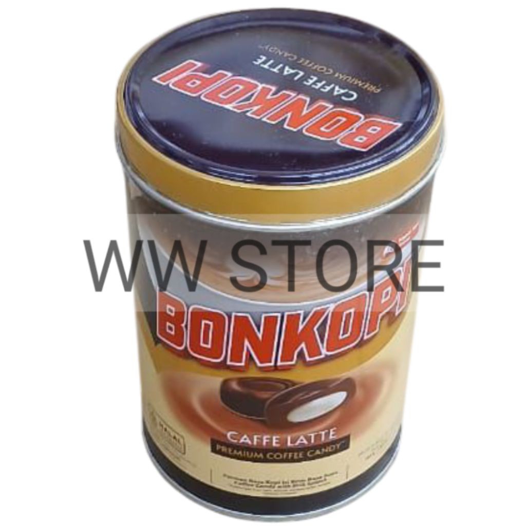 

Permen rasa kopi isi krim susu halal MUI Kapal Api Group BONKOPI CAFFE LATTE PREMIUM COFFEE CANDY with milk splash 165g ( 55x3g )