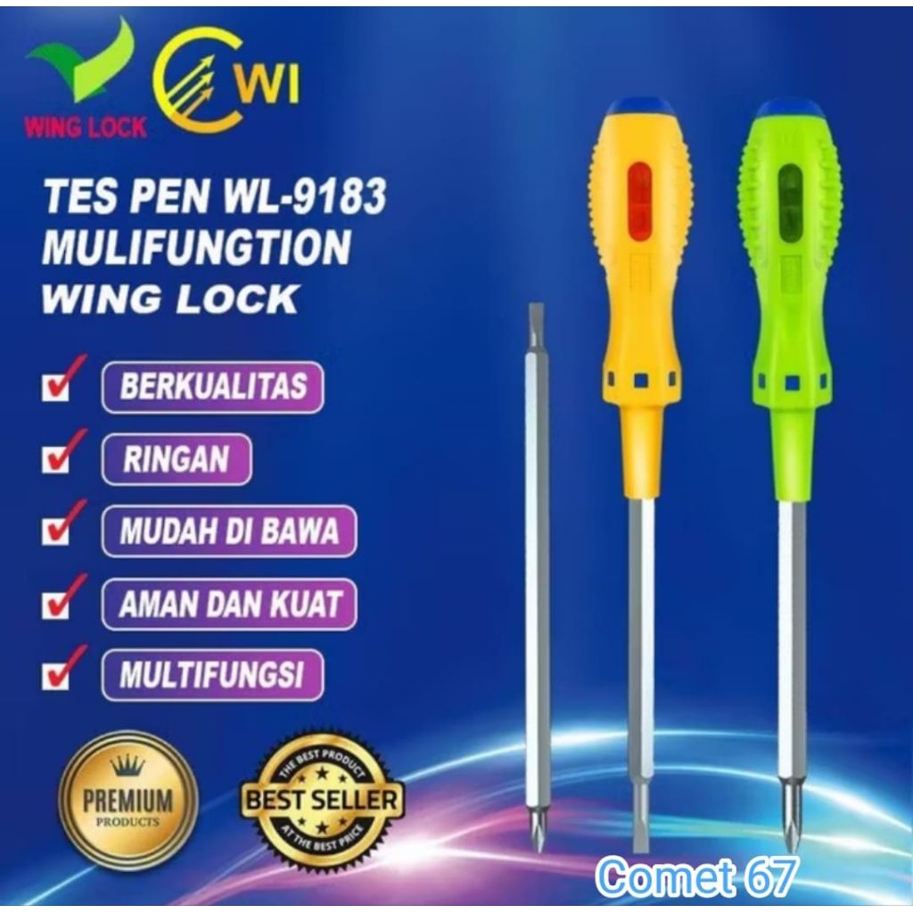 Tespen Bolak Balik WINGLOCK Obeng Tespen Bolak Balik WINGLOCK