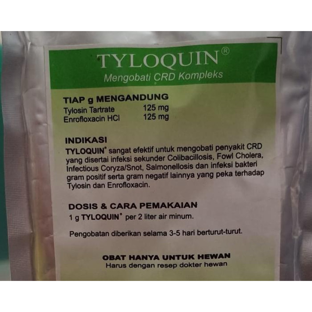 Tyloquin 100gr Obat CRD Unggas Obat Ngorok Ayam