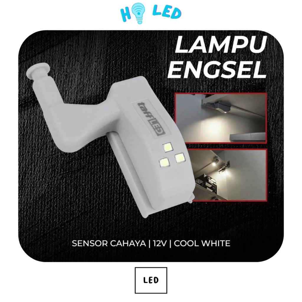 Lampu Engsel LED Sensor Cahaya Cool White 12V