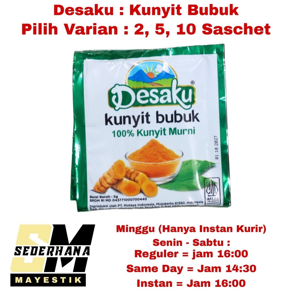 

Desaku Kunyit Bubuk Sachet
