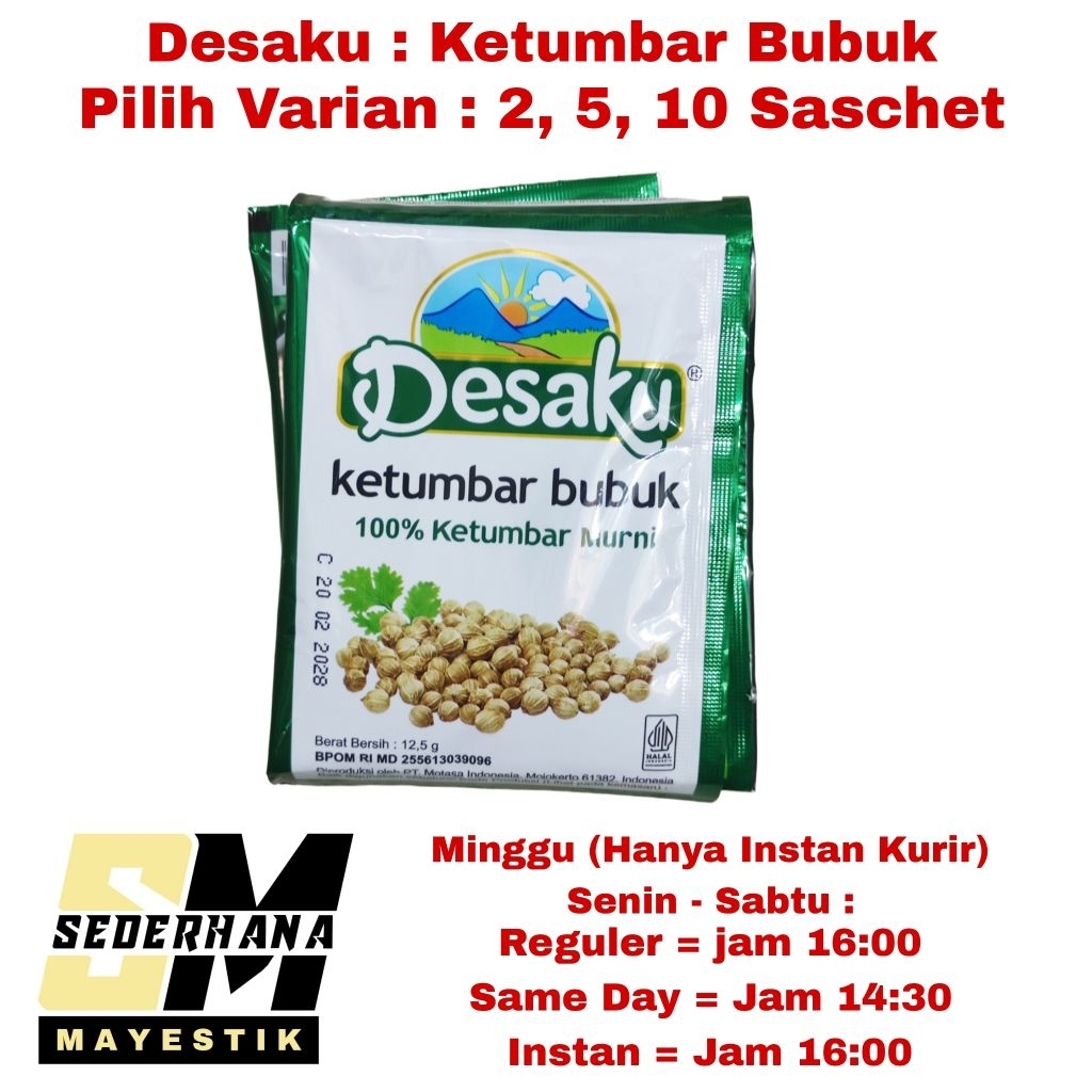 

Desaku Ketumbar Bubuk Sachet