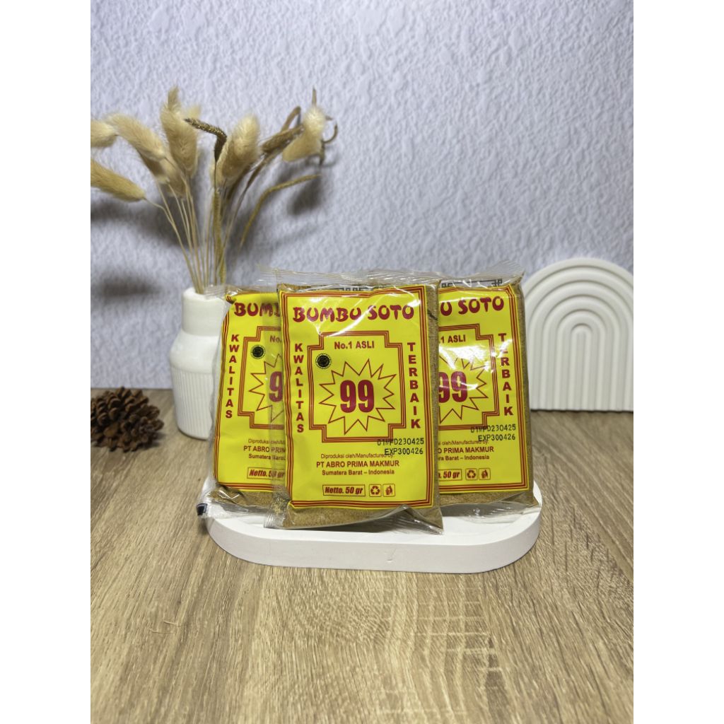 

Bumbu soto 99 bumbu soto Abadi Padang Panjang /50gram