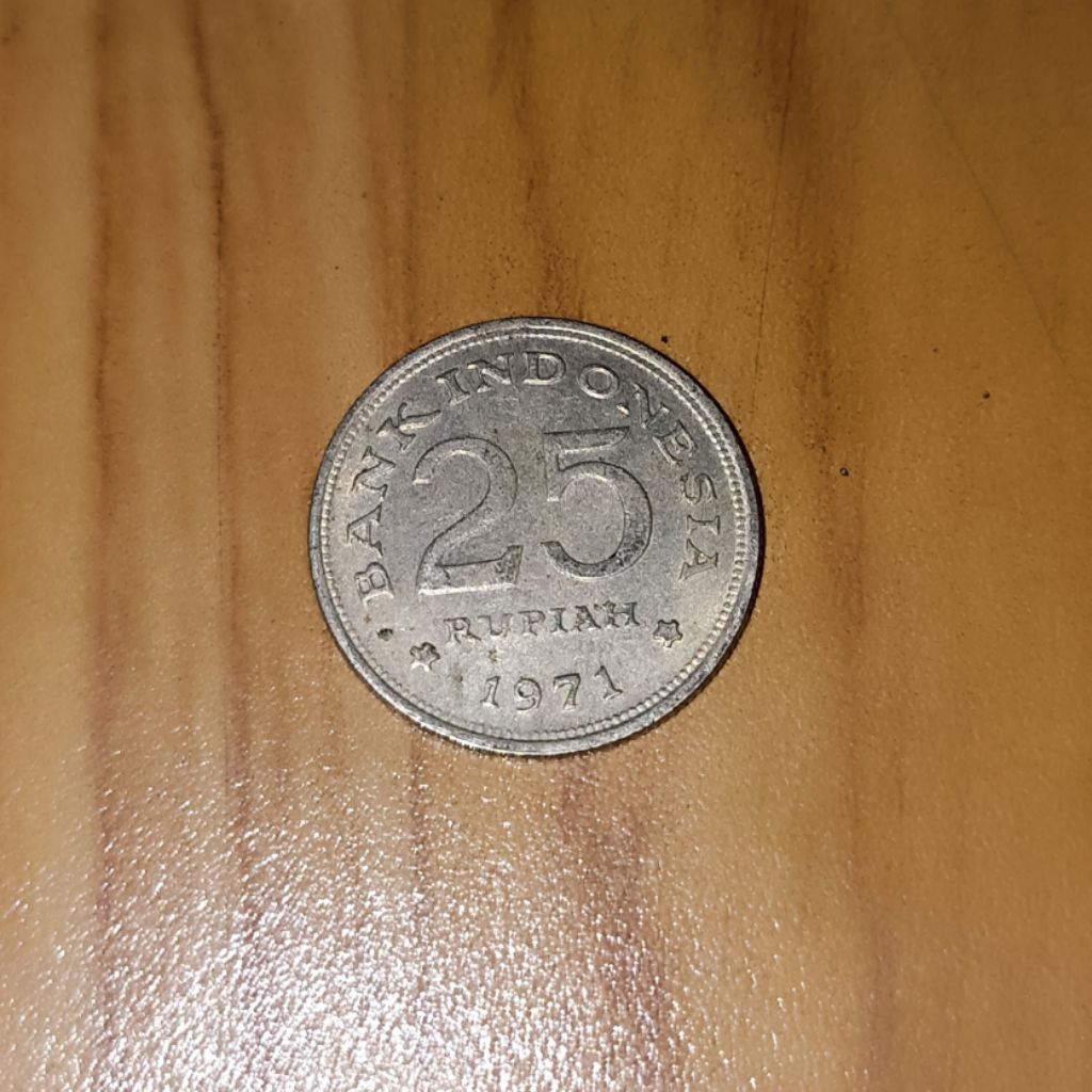 Koin 25 Rupiah Tahun 1971