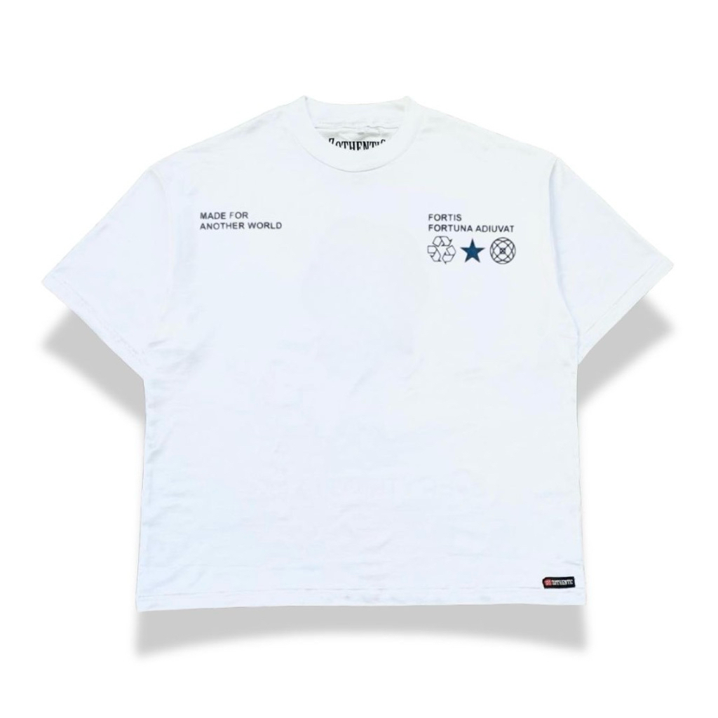 T-shirt Boxy Cut Oversize Pria Dan Wanita Comfortzone White - Baju Kaos Boxy Oversize Zothentic