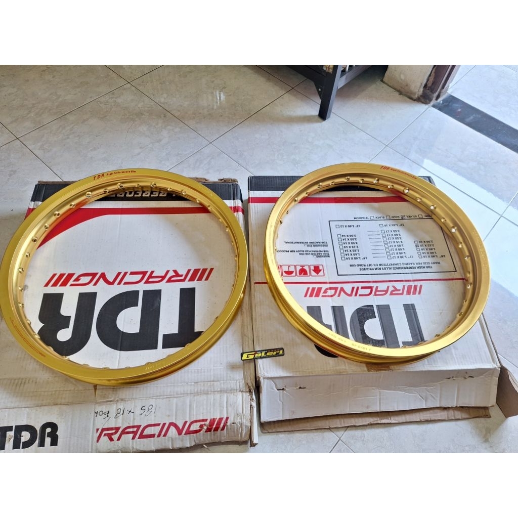 Velg TDR RING 18 185 DAN 215 ORIGINAL BARU STOK LAMA