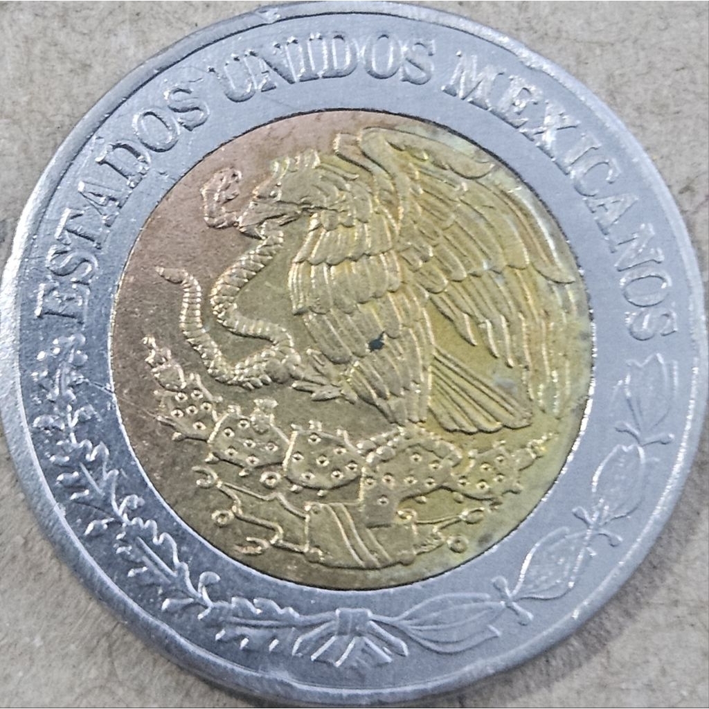 Koin Asing Bimental Negara Mexico 1 peso tahun 2016 kondisi utuh dijamin original 100%