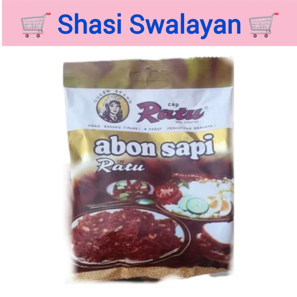 

QUEEN BRAND Abon Sapi Ratu 100 Gr