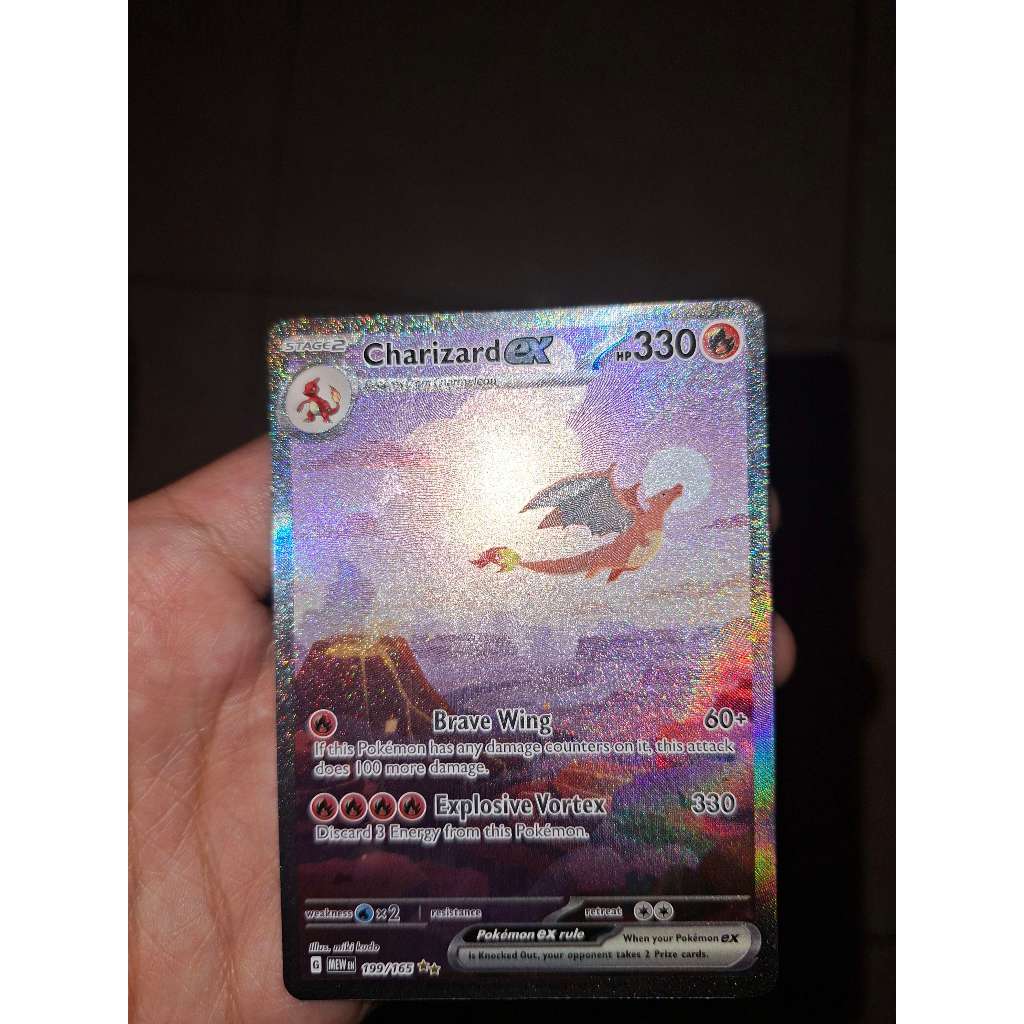 Charizard Ex SAR / SIR Super Art Rare / Super Illustration Rare Pokemon 151 199/165 Pokemon TCG Engl