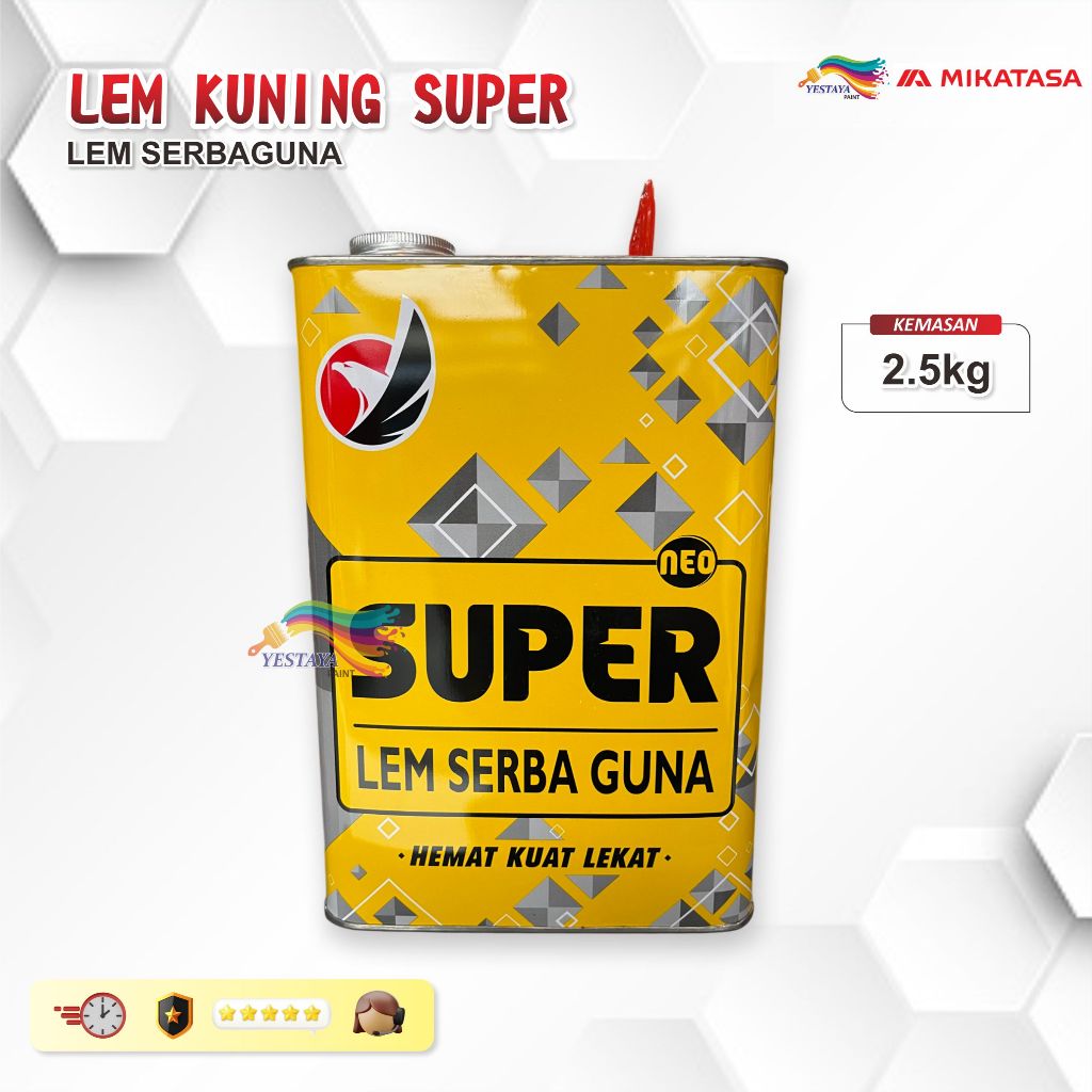 Lem Neo Super / Lem Kuning Super / Lem Super Galon / Kemasan 2,5Kg