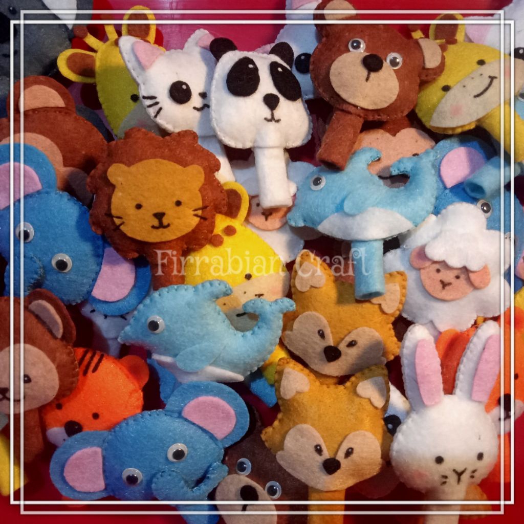 Hiasan Pensil Hewan // Hiasan Pensil Flanel // Tudung Pensil Flanel