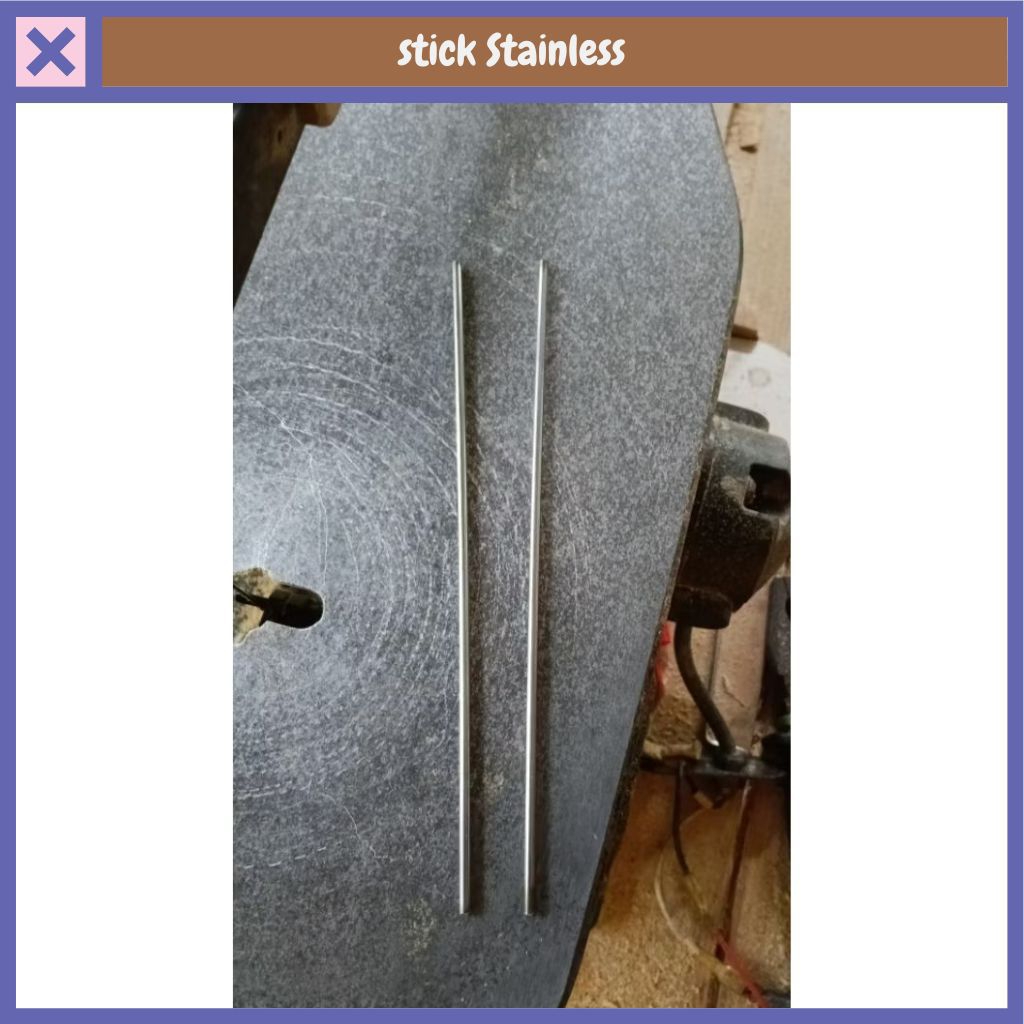 Stik Stainless Panjang 15cm Diameter 3mm – Besi Batang Bulat Polos untuk Kerajinan / DIY / Aksesoris