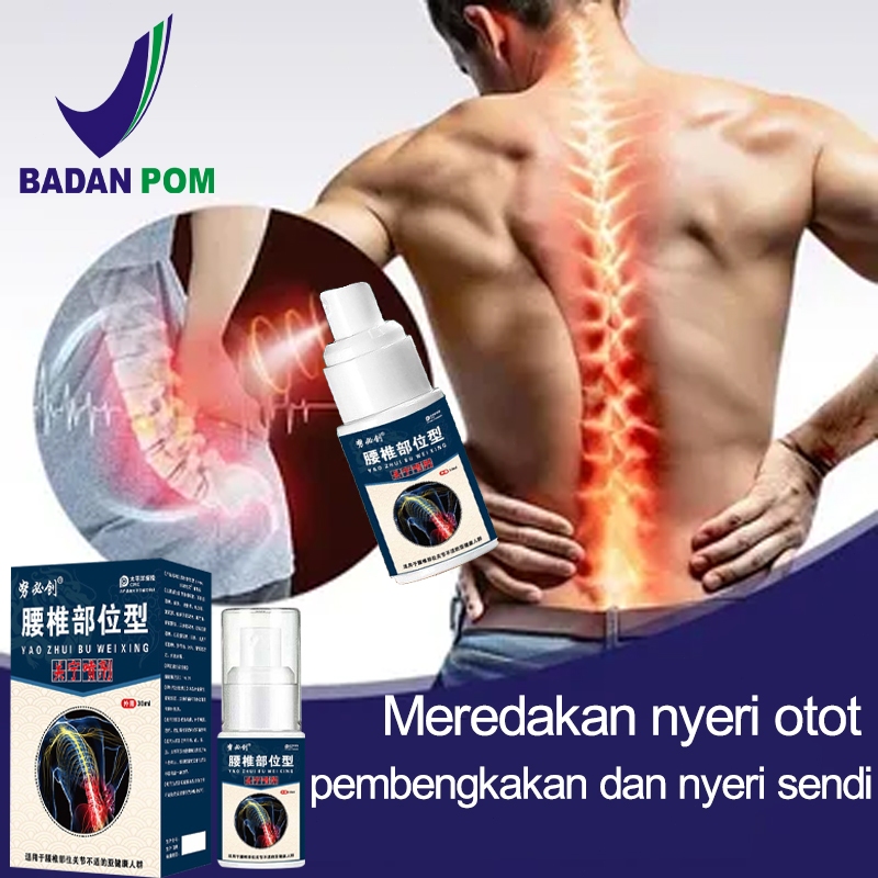 Semprotan pereda nyeri paling ampuh, semprotan sendi pinggang 30ml, obat nyeri lutut, semprotan pere