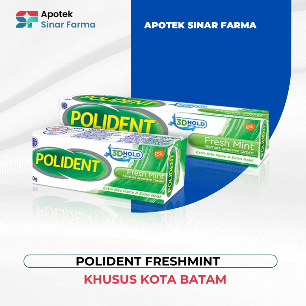 polident lem gigi palsu / polident lem gigi freshmint 60gr,20gr /polident perekat gigi palsu