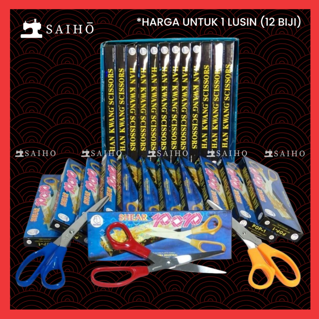 

( 1 Lusin ) Gunting Bahan Han Kwang / Shear Pop / Gunting Korea Stainless Steel 8,5 Inch