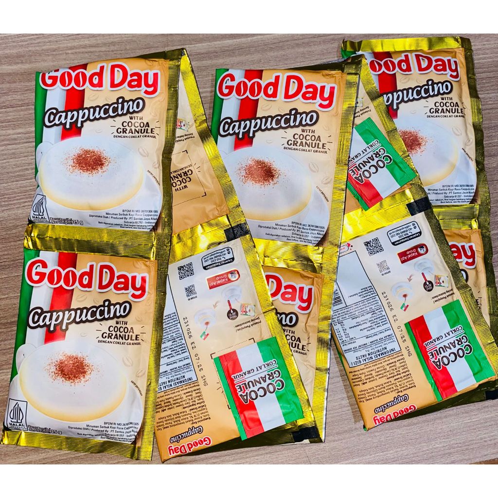 

GOOD DAY CAPPUCCINO with choco granule RENCENG ISI 10