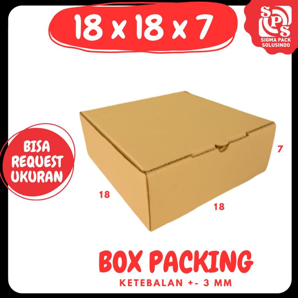 

kardus 18x18x7 LD Kardus box Pizza Karton Packing Madu box 18x18x7 Kotak Kemasan Zigma Pack