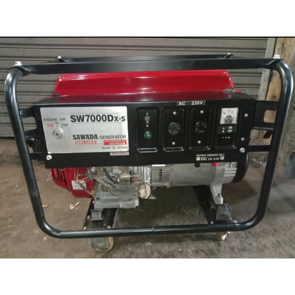 Mesin Genset Honda Sawada SW7000Dx-s 6000 Watt Starter Original