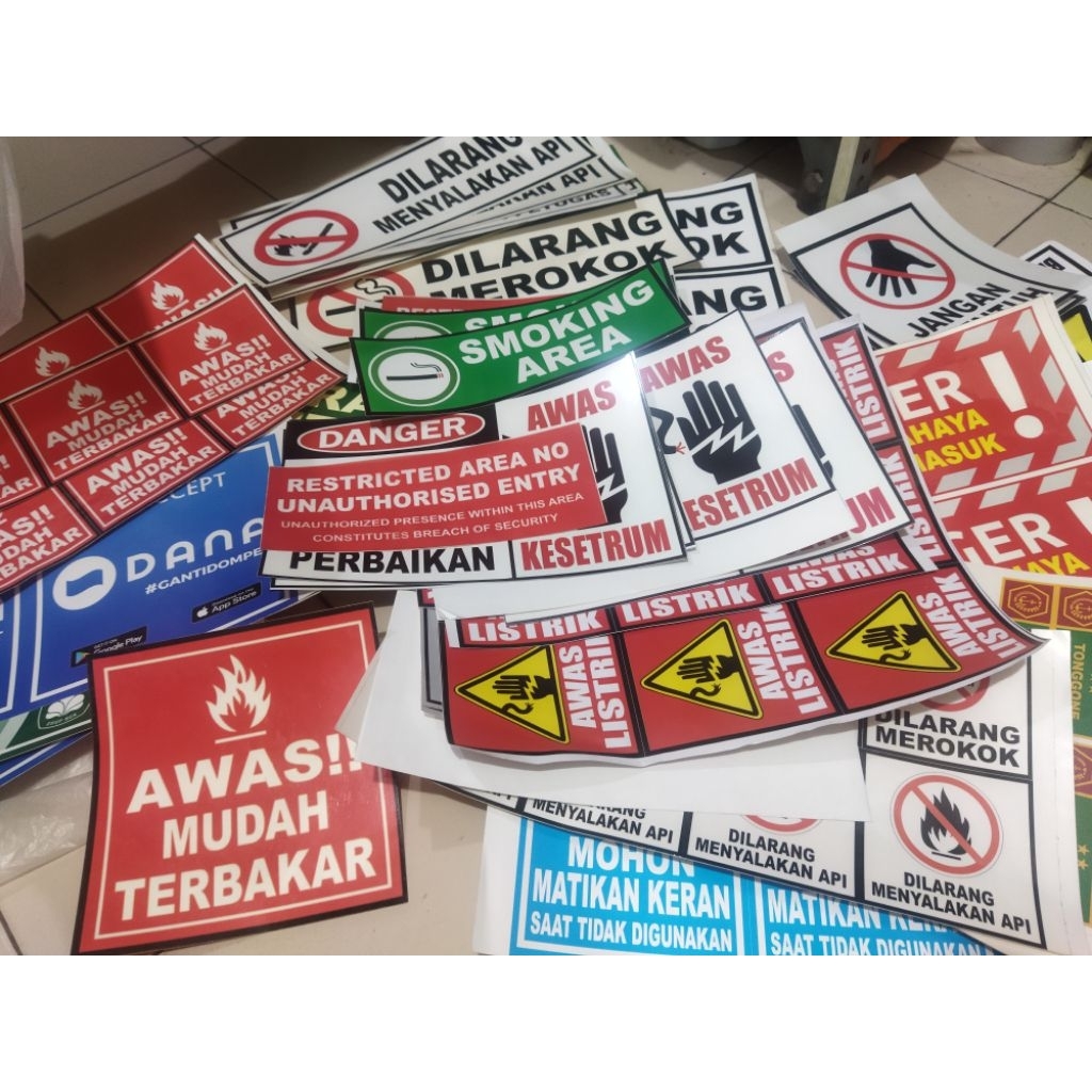 

sticker printingan obral bisa pilih gbr chat dulu