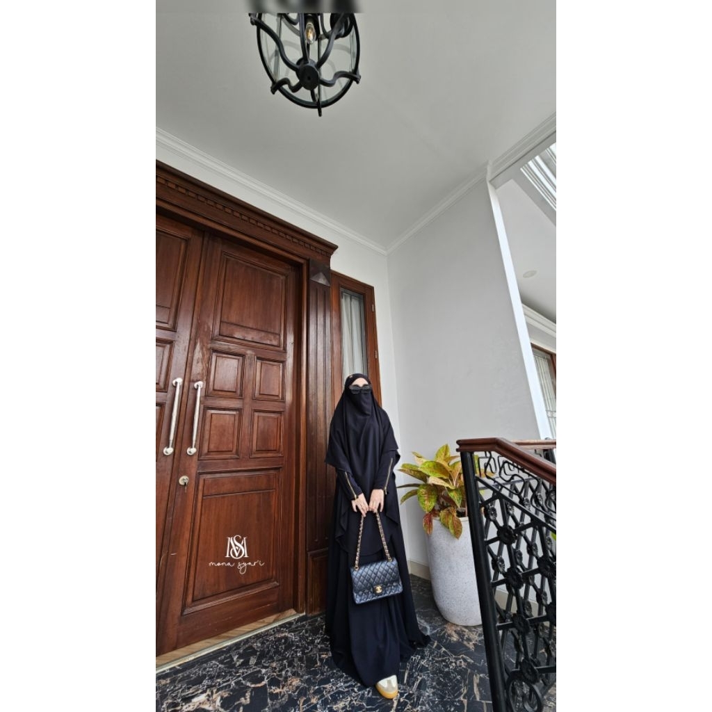 GAMIS SYARI LUHANNA FRENCH KHIMAR SET BY MONA SYARI