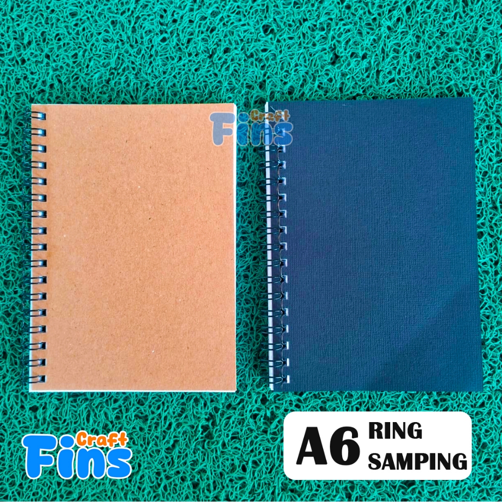 

Buku Catatan A6 Spiral Cover Kraft coklat & Hitam, Notebook A6 Minimalis, Notebook Spiral A6, Buku Tulis Spiral A6