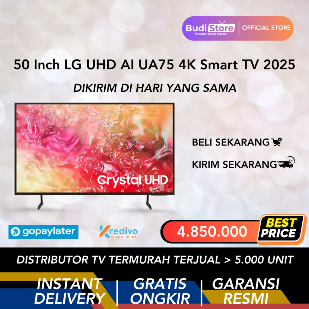 SAMSUNG Smart TV 50 inch Crystal UHD 4K DU7000