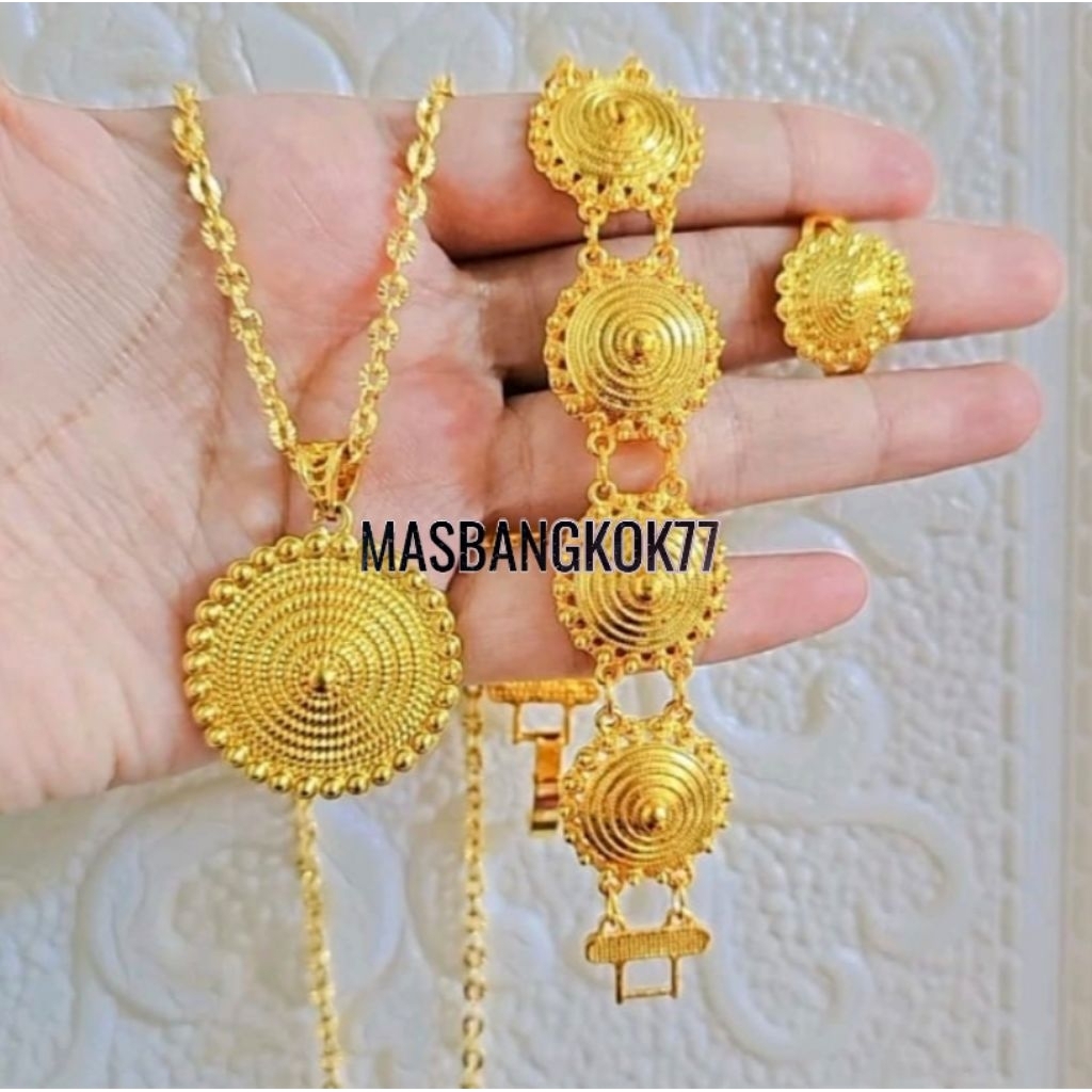 Perhiasan Mas Bangkok lapis emas 99% mirip emas asli