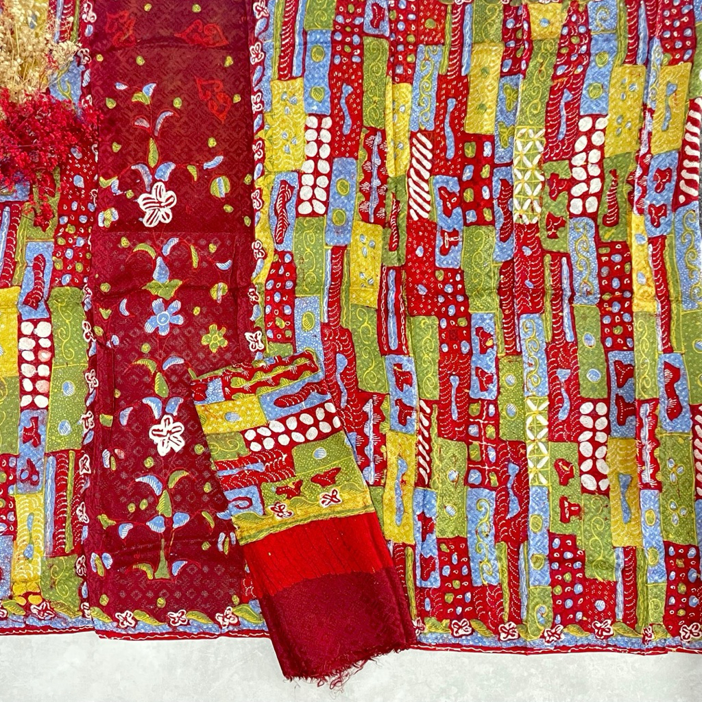 kain batik viscose tulis sogan sarung selendang setelan trusmi cirebonan