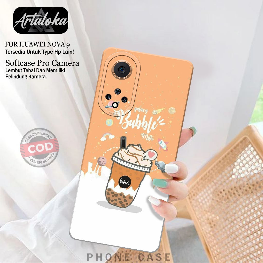 Case Hp Huawei Nova 9 Softcase Pro Camera Silikon Tpu Softcase Huawei Nova 9 Fashion Case Boba Lucu 