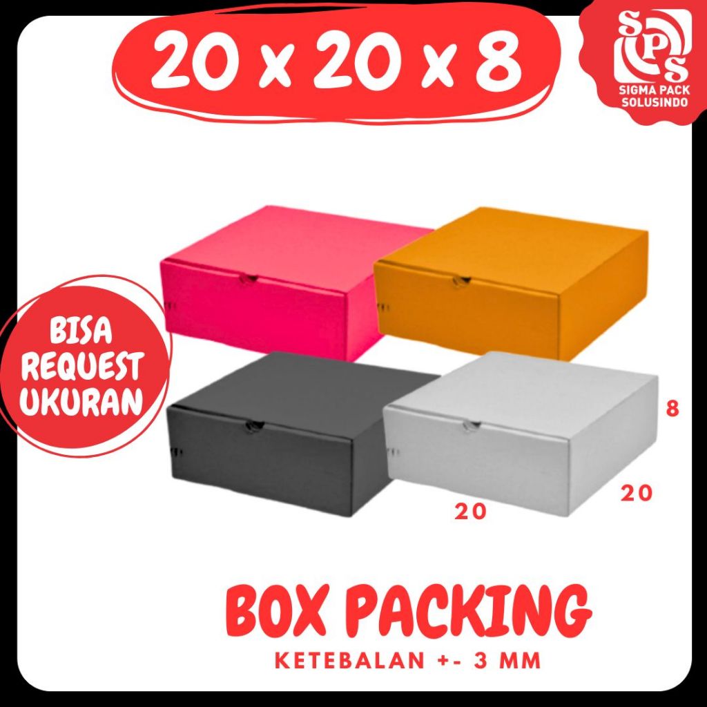 

Box 20x20x8 LD Kardus 20x20x8 LD Dus Hampers 20x20x8 LD Kotak Packing Pizza Zigma Pack